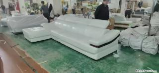 【大厂仿真皮沙发】实木框架，高回弹海绵45密度。全新包装，质量非常好，3.6米右贵妃 - 黔东南28生活网 qdn.28life.com